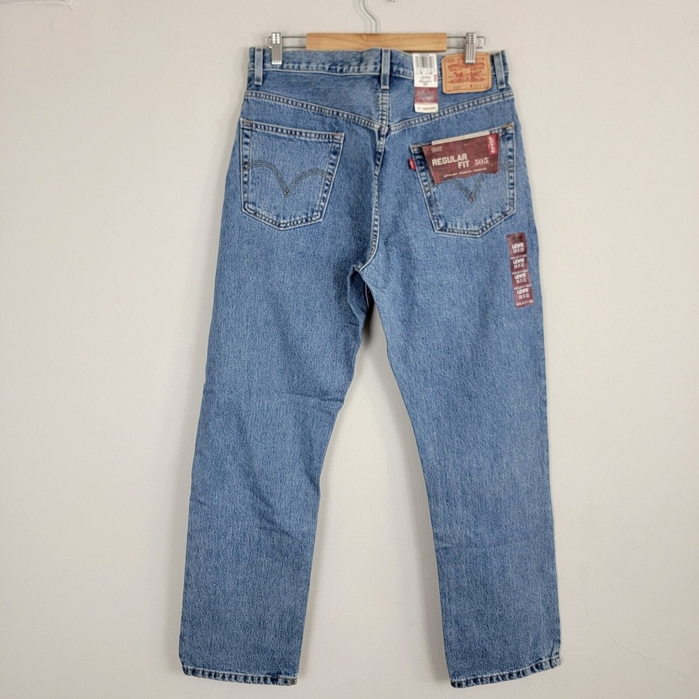 Vintage Levi's 505 Regular Fit‎ Straight Denim Jeans Mens W36 L32 Western Cowboy